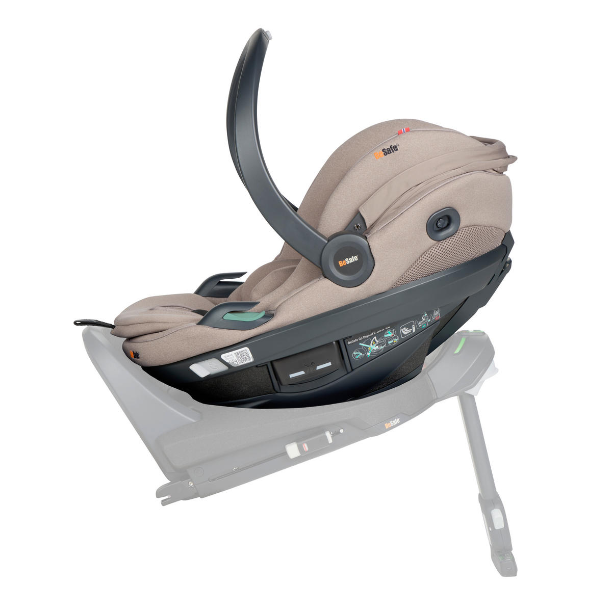 DJEČJA AUTOSJEDALICA  Go Beyond²  - boje pijeska/crna, Basics, tekstil/plastika (64/44/59cm) - Besafe