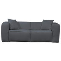 SCHLAFSOFA Chenille Blau, Dunkelgrau  - Blau/Dunkelgrau, Design, Kunststoff/Textil (227/74/105cm) - Novel