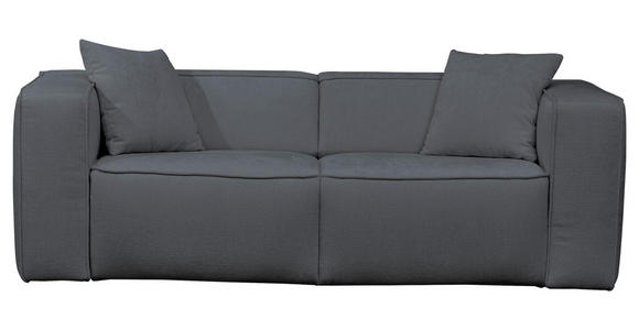 SCHLAFSOFA  in Chenille Blau, Dunkelgrau  - Blau/Dunkelgrau, Design, Kunststoff/Textil (227/74/105cm) - Novel