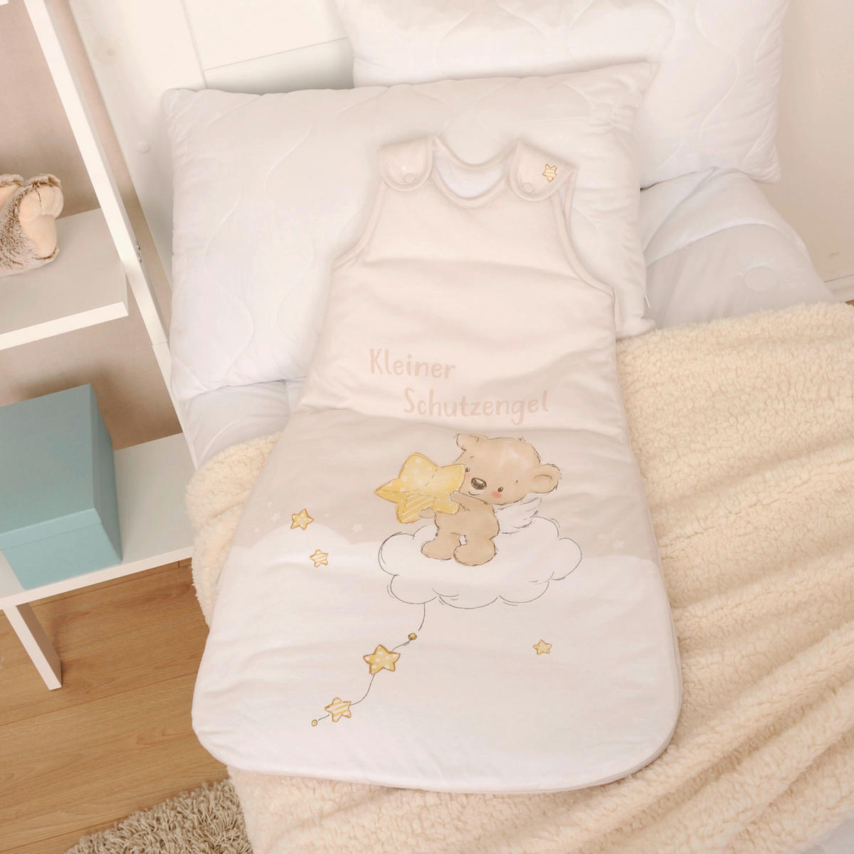 BABYSCHLAFSACK Kleiner Schutzengel  70/45 cm     - Weiß, Basics, Textil (70/45cm) - Herding