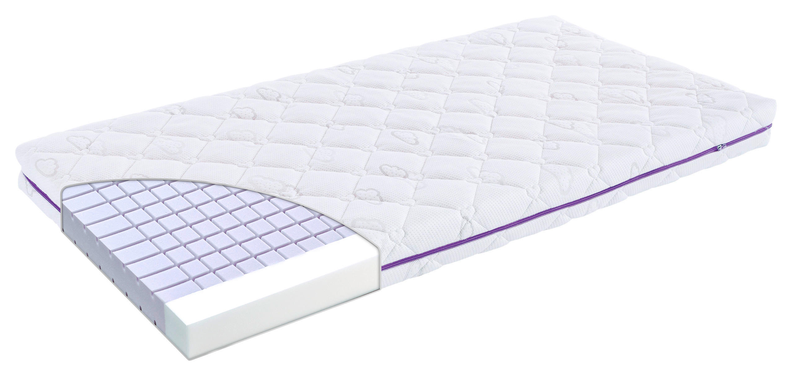 KINDERMATRATZE Glücksstern, 70/140 cm, Höhe ca. 11 cm  - Basics, Textil (70/140cm) - Träumeland