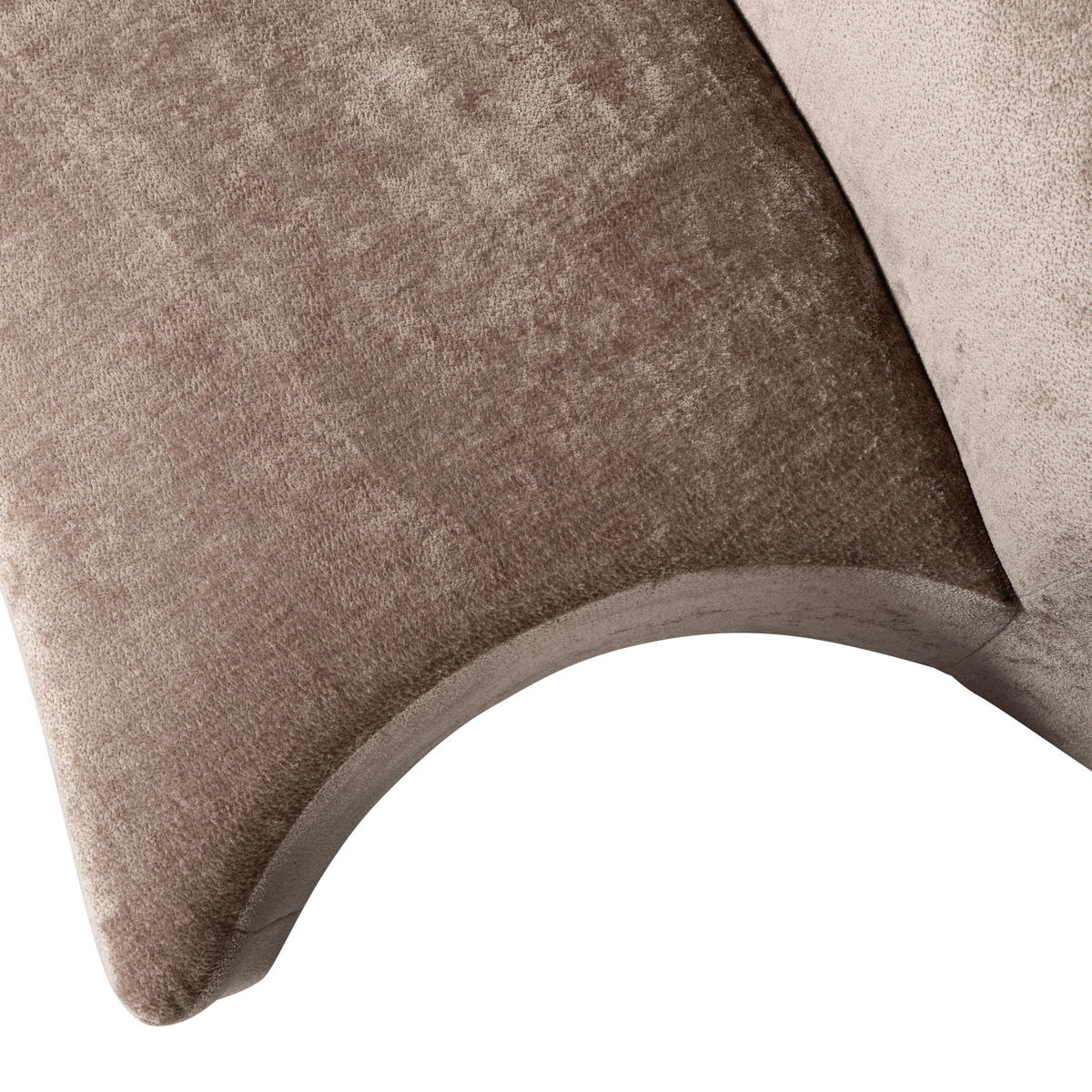 2-SITZER-SOFA in Chenille Taupe  - Taupe, Design, Holz/Textil (215/72/97cm) - Livetastic