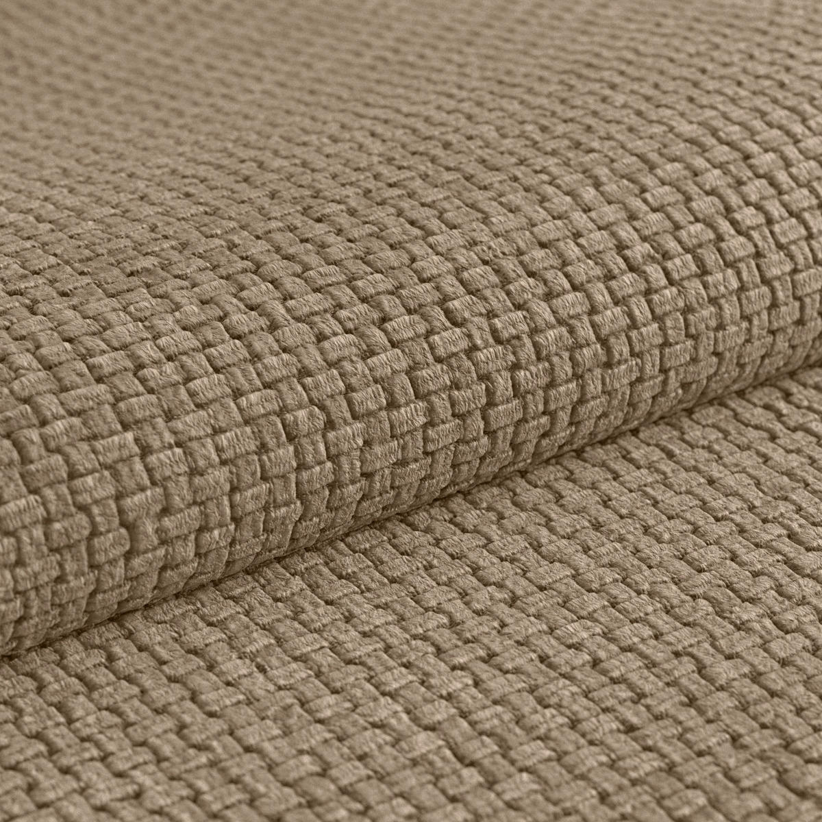 SCHLAFSOFA  mit Stoffauswahl Webstoff Hellbraun  - Hellbraun/Schwarz, MODERN, Holz/Textil (245/74-90/104cm) - MID.YOU