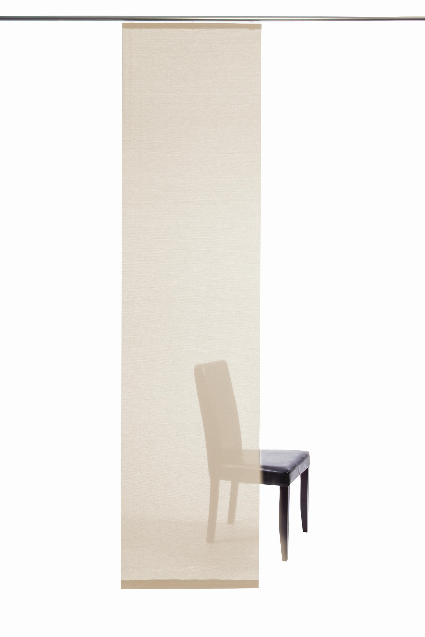 FLÄCHENVORHANG in Weiß transparent  - Weiß, Basics, Textil (60/245cm)