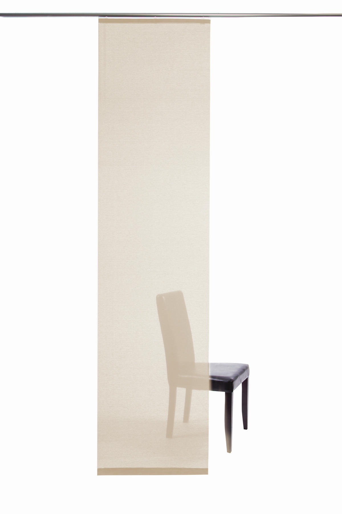 FLÄCHENVORHANG in Weiß transparent  - Weiß, Basics, Textil (60/245cm)