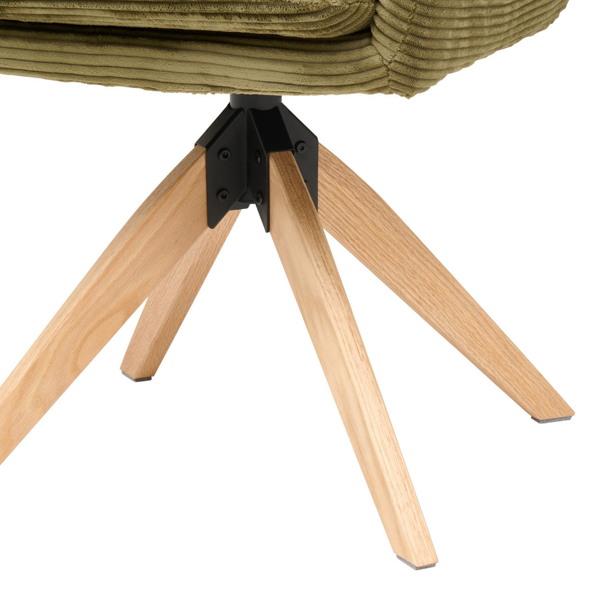ARMLEHNSTUHL in Holz, Metall, Textil Grün  - Naturfarben/Grün, KONVENTIONELL, Holz/Textil (60/93/65,5cm) - Livetastic