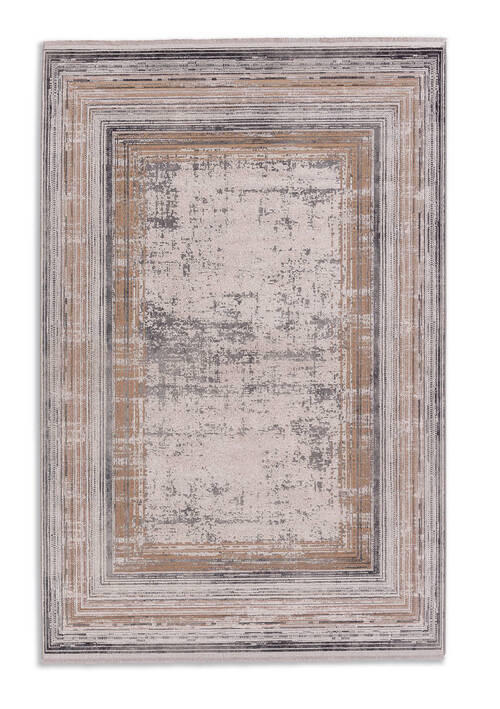 WEBTEPPICH 80/150 cm Mirano Creme, Goldfarben  - Goldfarben/Creme, Design, Textil (80/150cm) - Novel