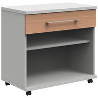 ROLLCONTAINER 80/75,9/43 cm  - Eichefarben/Anthrazit, Design, Holzwerkstoff/Kunststoff (80/75,9/43cm)