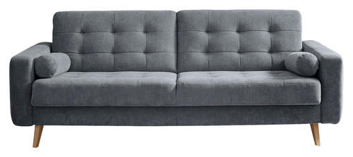 ROZKLADACIA POHOVKA, textil, kompozitné drevo, antracitová - farba duba/antracitová, Modern, drevo/kompozitné drevo (222/86/90cm) - MID.YOU