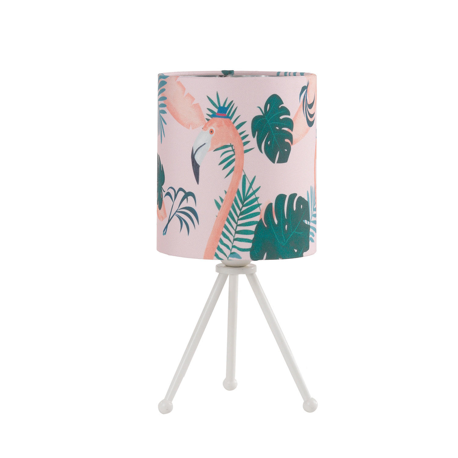 TISCHLEUCHTE 16/34 cm   - Weiß, Trend, Textil/Metall (16/34cm)