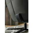 RELAXSESSEL in Leder Anthrazit  - Anthrazit/Schwarz, Design, Leder/Metall (76/110/86cm) - Dieter Knoll