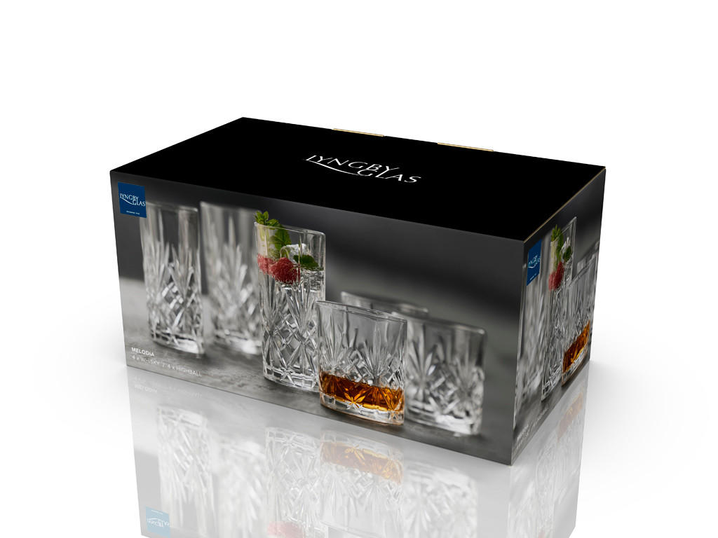 GLASSET 8 delar  - transparent, Basics, glas (19/17/33cm)