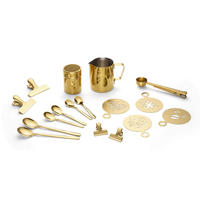 KAFFEESET 23-teilig  - Goldfarben, Design, Metall (10,5cm) - Echtwerk