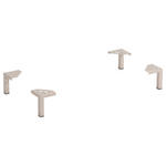 FUßSET 10,5/13/10,5 cm  - Kaschmir, Design, Metall (10,5/13/10,5cm) - Xora