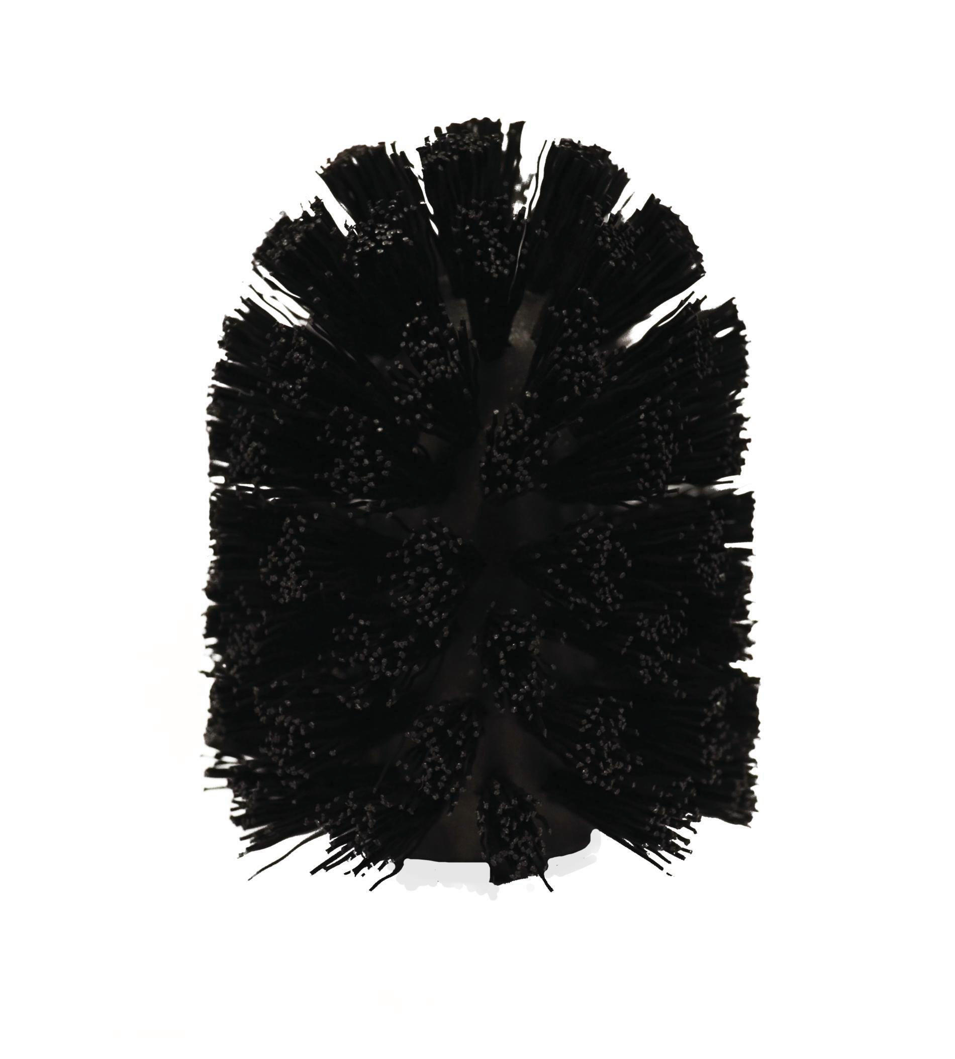 ERSATZBÜRSTENKOPF in   Kunststoff  - Schwarz, Basics, Kunststoff (8cm) - Sadena