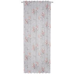 FERTIGVORHANG transparent  - Pink/Grau, Design, Textil (135/245cm) - Esposa