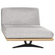 OTTOMANE  in Webstoff Grau  - Schwarz/Grau, Design, Holz/Textil (114/92/165-218cm) - Dieter Knoll