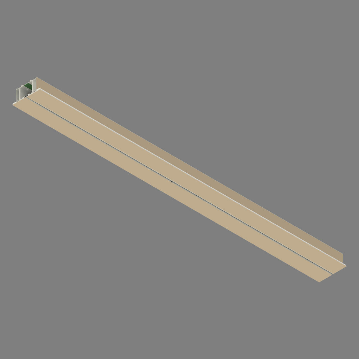 LED-DECKENLEUCHTE Pure Base 170/16/7,5 cm   - Bronzefarben, MODERN, Kunststoff/Metall (170/16/7,5cm) - Neuhaus PURE