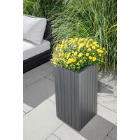TRUHLÍK NA KVĚTINY dřevo, 30/30/64 cm - antracitová, Basics, dřevo (30/30/64cm) - Prestige Home