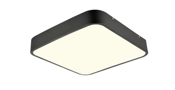 LED-DECKENLEUCHTE 40/40/5 cm   - Schwarz/Weiß, Basics, Kunststoff/Metall (40/40/5cm) - Boxxx