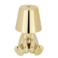 STOLNÍ LAMPA NA BATERIE, 9,5/11/15,5 cm  - barvy zlata, Trend, kov/plast (9,5/11/15,5cm) - Novel