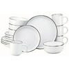 KOMPLETT SERVIS Nordic Festive Weiss 16 delar  - vit/guldfärgad, Basics, keramik - Creatable