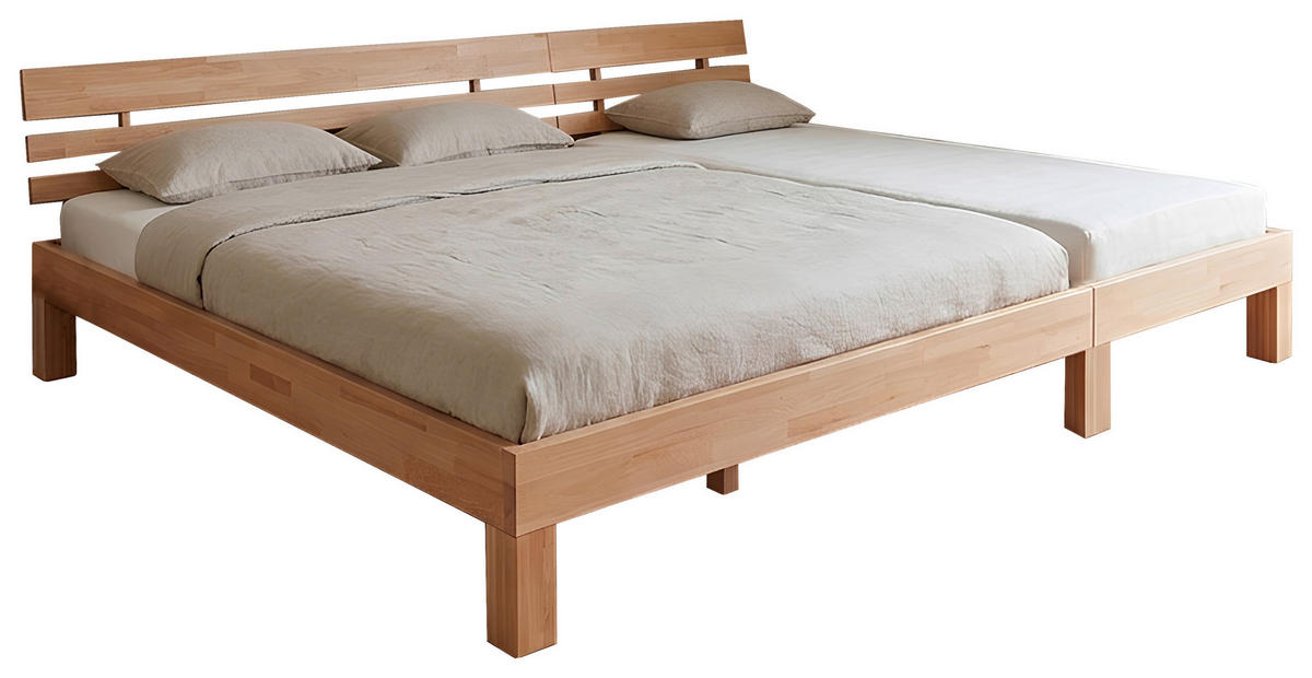 FAMILIENBETT - Buchefarben, Modern, Holz (270/200cm) - P & B