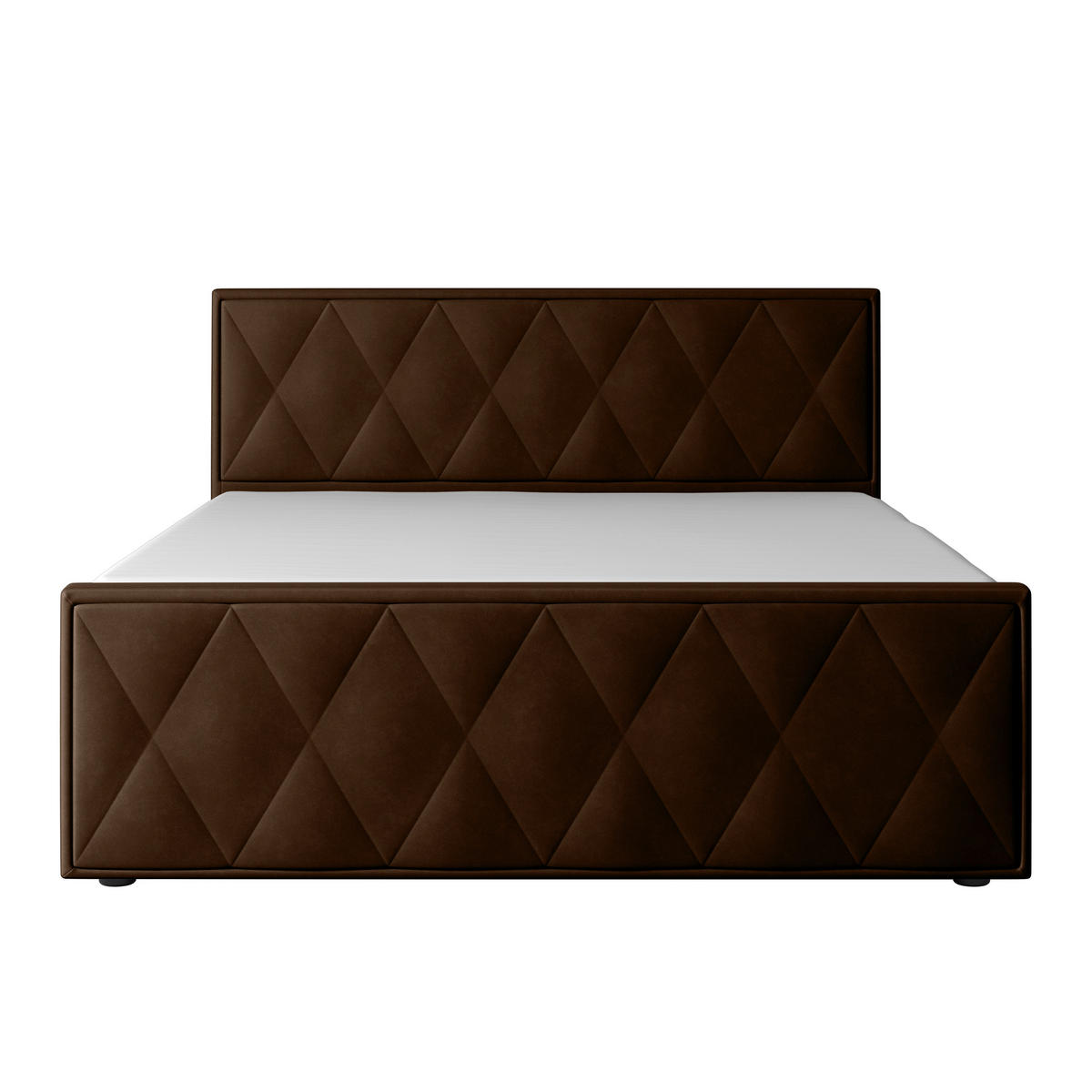 BOXSPRINGBETT 180/200 cm  in Braun  - Schwarz/Braun, Modern, Holz/Textil (180/200cm) - MID.YOU