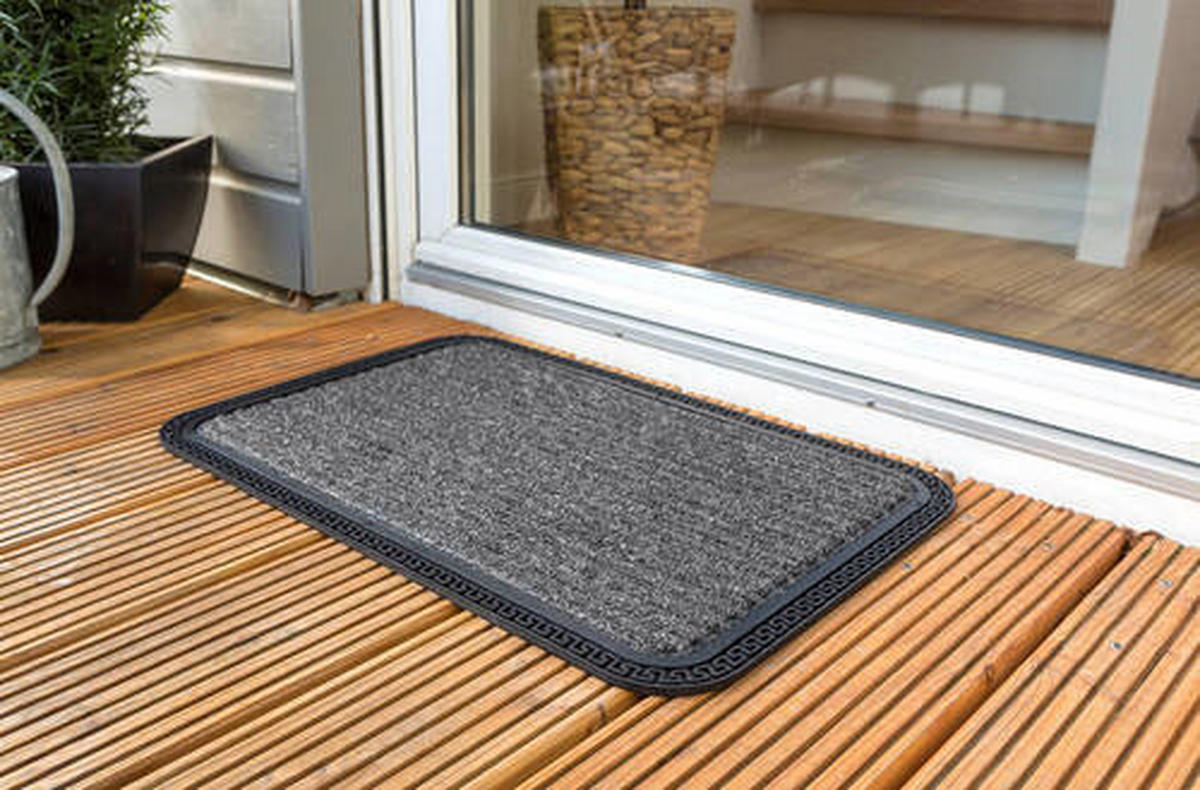 FUßMATTE  40/60 cm  Grau  - Grau, KONVENTIONELL, Textil (40/60cm) - Esposa