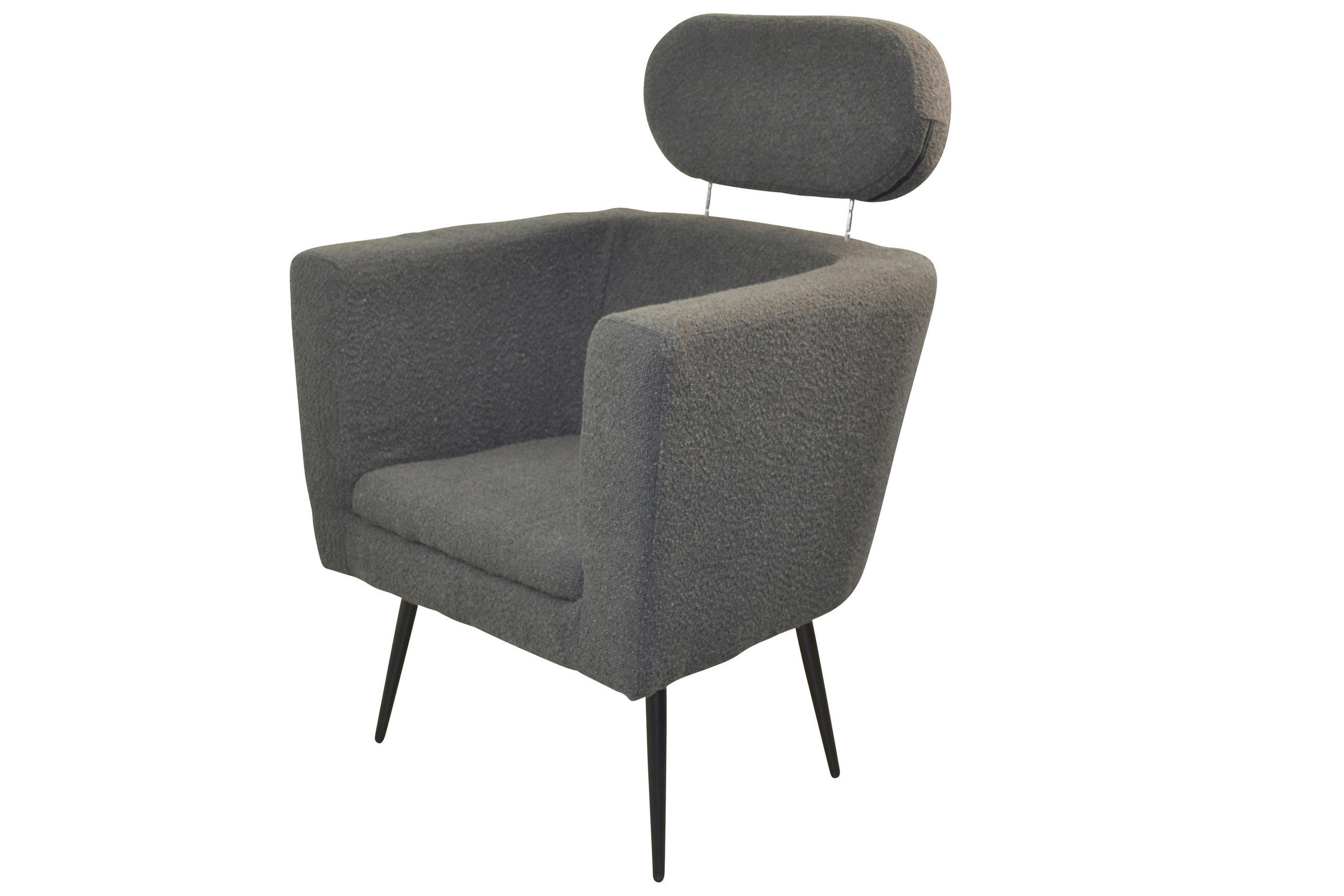 Thumbnail - Mid.you Sessel, Schwarz, Metall, Textil, Uni, 67x72x95-103 cm, gepolsterte Armlehnen, Wohnzimmer, Sessel, Polstersessel