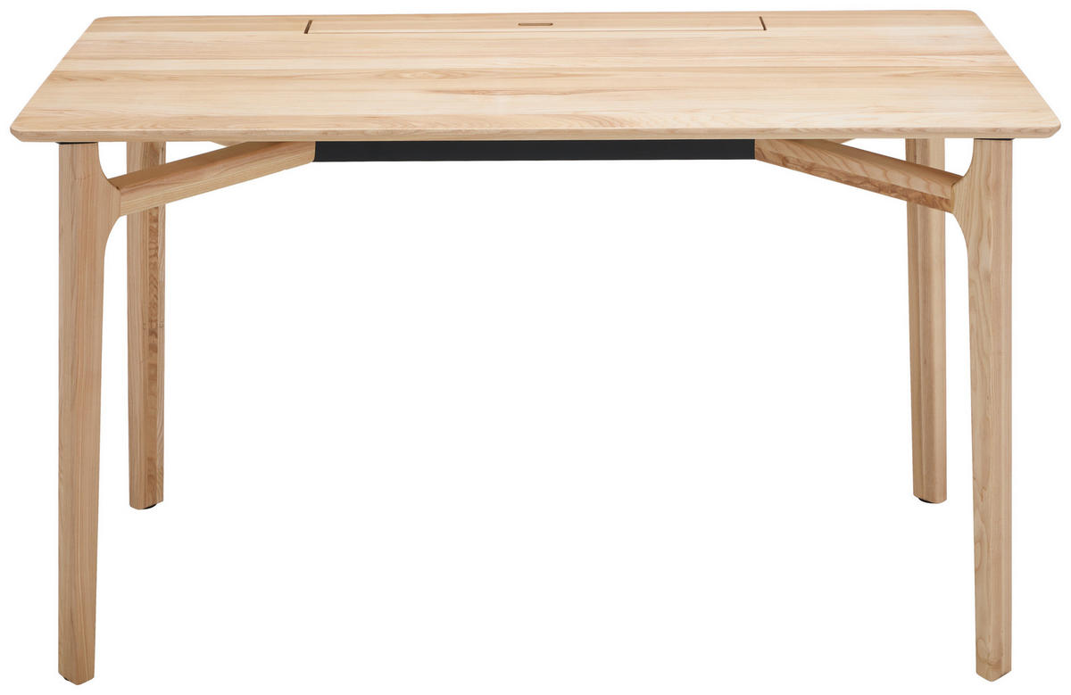 SCHREIBTISCH 140/65/75 cm Eschefarben  - Eschefarben, Natur, Holz (140/65/75cm) - Linea Natura