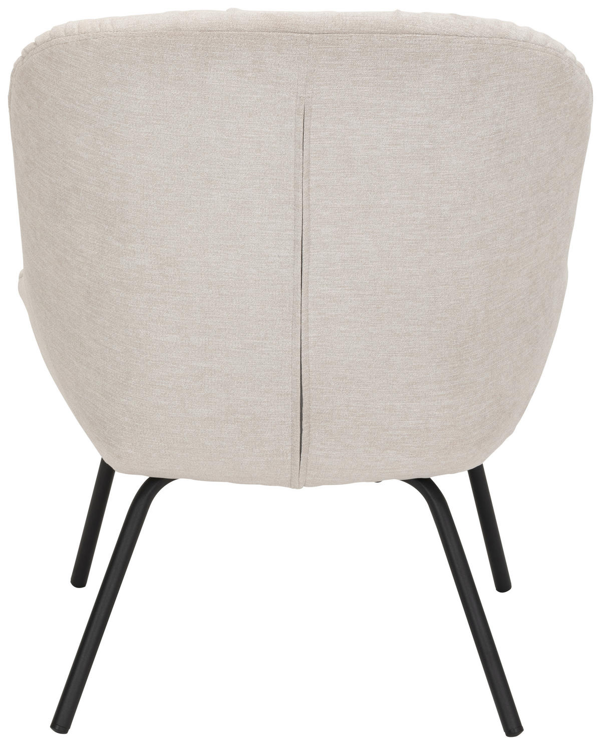 SESSEL Webstoff Beige    - Beige/Schwarz, MODERN, Textil/Metall (66/84/77cm) - MID.YOU