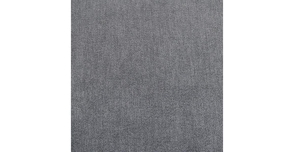 ECKSOFA in Flachgewebe Dunkelgrau  - Dunkelgrau/Silberfarben, KONVENTIONELL, Holz/Textil (186/255cm) - Cantus