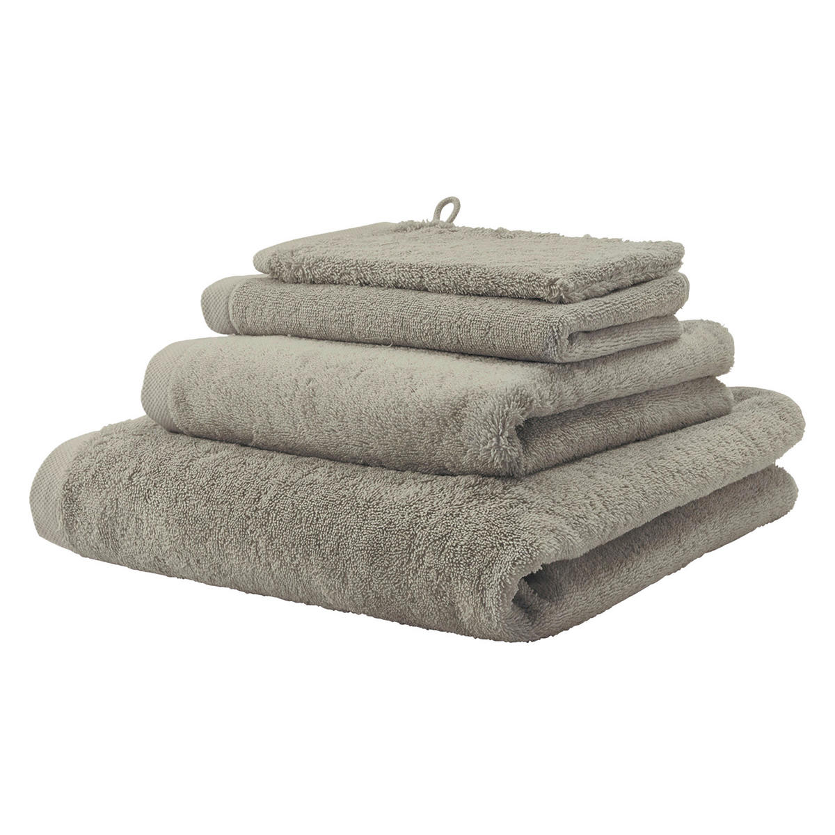 HANDTUCH LONDON Olivgrün  - Olivgrün, Basics, Textil (55/100cm) - Aquanova