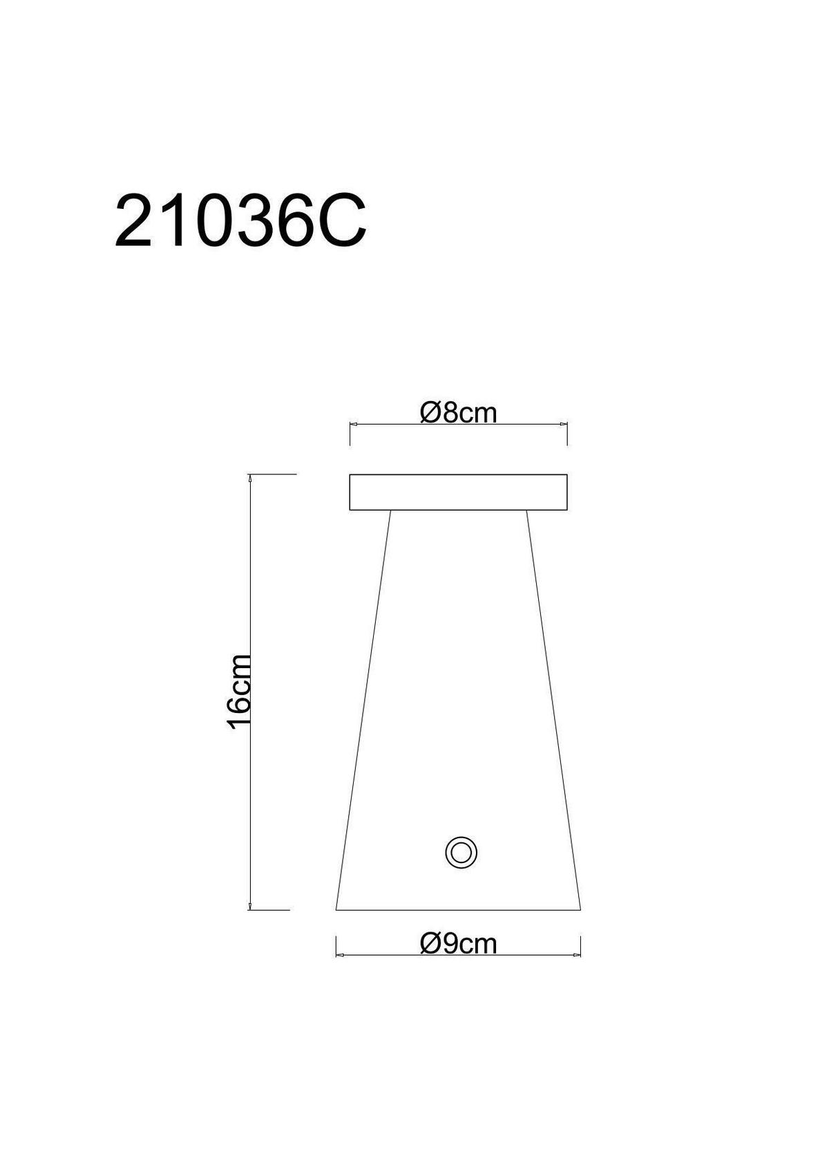 NAMIZNA SVETILKA ZA POLNJENJE  ADINA      9/16 cm       - siva/črna, Design, kamen/kovina (9/16cm) - Globo