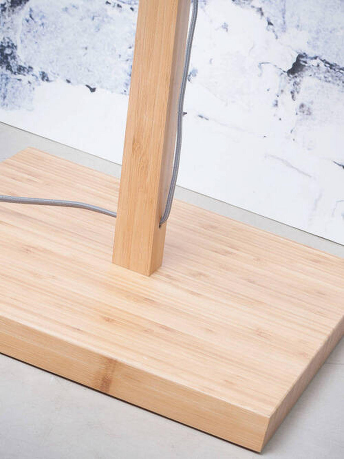 STEHLEUCHTE    - Schwarz/Naturfarben, Trend, Holz (176/40/68cm) - Good & Mojo