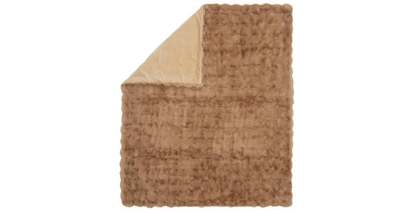 KUSCHELDECKE 140/160 cm - Beige, Trend, Textil (140/160cm) - Ambia Home