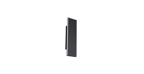 LED-WANDLEUCHTE 28/4,5/8 cm  - Schwarz, Design, Kunststoff/Metall (28/4,5/8cm) - Novel