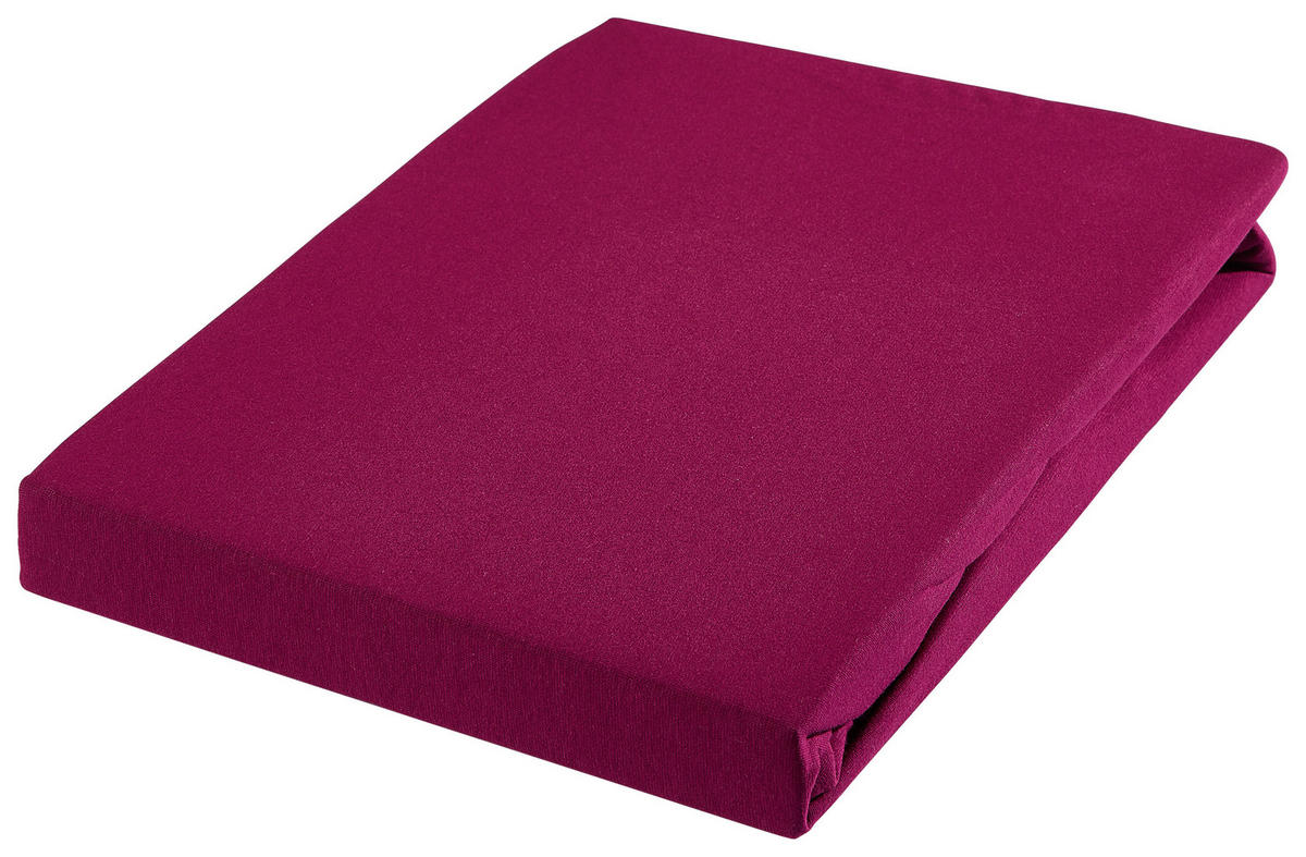 CEARȘAF CU ELASTIC 140-160/200-220 cm  - roșu, Basics, textil (140-160/200-220cm) - Novel