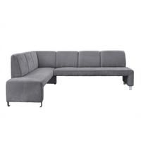 KLUPA KUTNA  antracit  drvo, tekstil, drvni materijal      - srebrne boje/antracit, Moderno, drvni materijal/drvo (263/198cm) - Livetastic