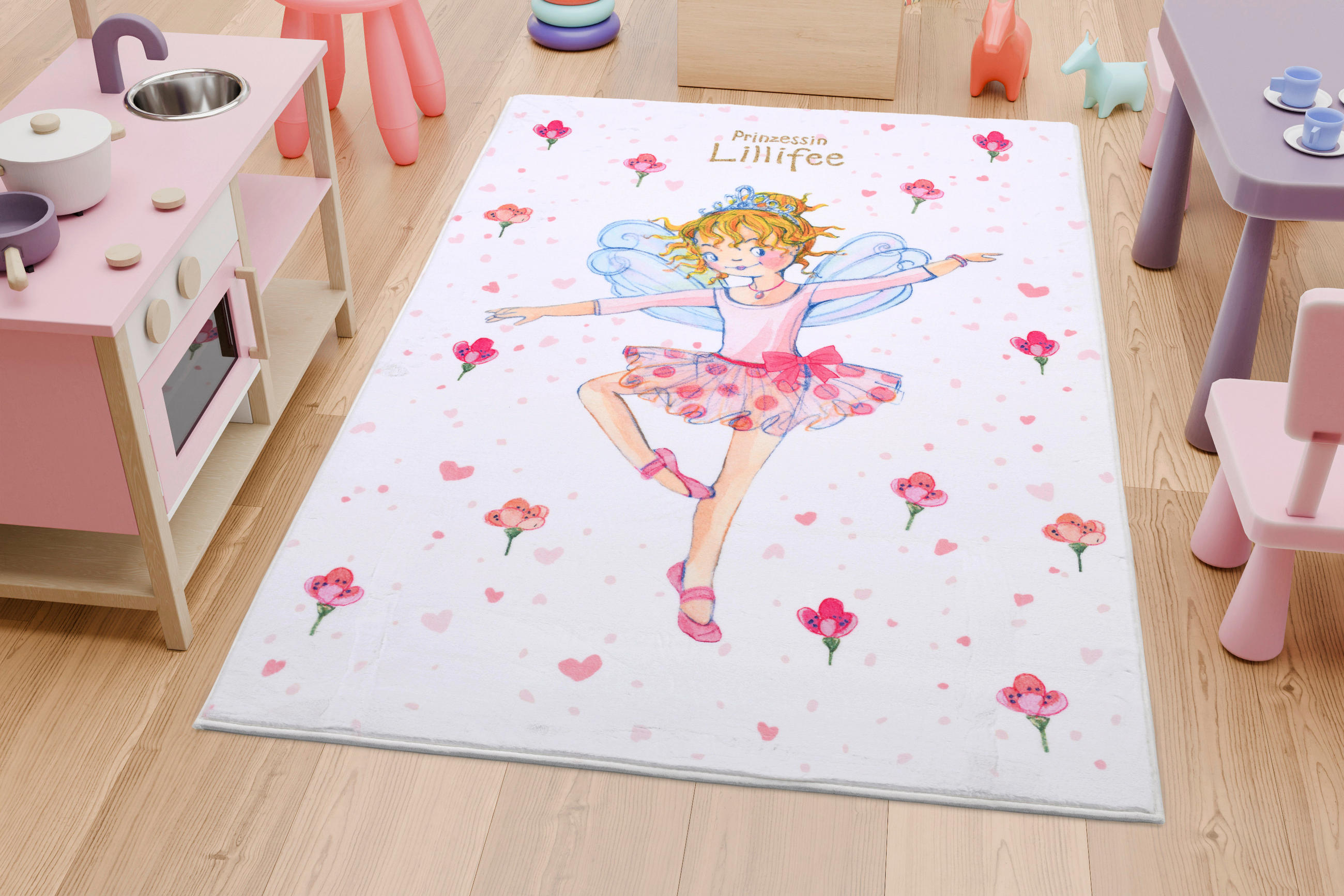 KINDERTEPPICH 100/160 cm Prinzessin Lillifee  - Design, Textil (100/160cm)