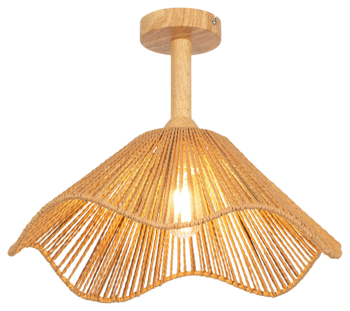 DECKENLEUCHTE  40/31 cm    - Hellbraun, Design, Papier/Metall (40/31cm) - Collet's Monde