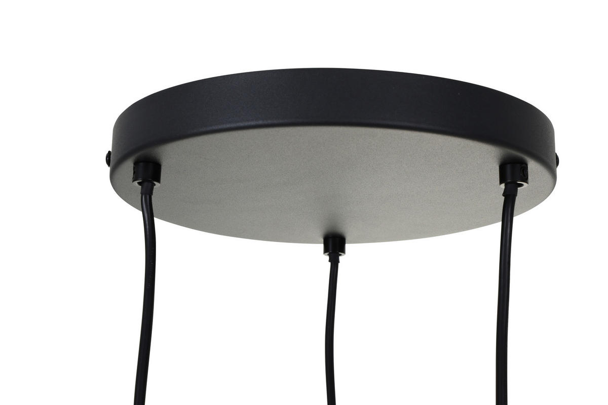 HÄNGELEUCHTE 29/120 cm    - Schwarz/Grau, Trend, Glas/Metall (29/120cm) - Novel