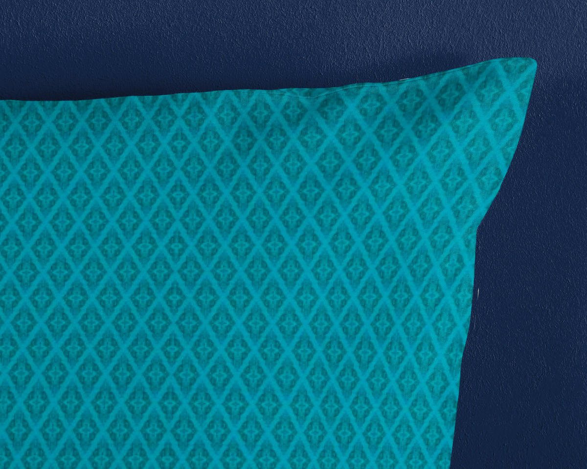 BETTWÄSCHE HIP Satin 140/200 cm  - Türkis/Blau, Design, Textil (140/200cm)