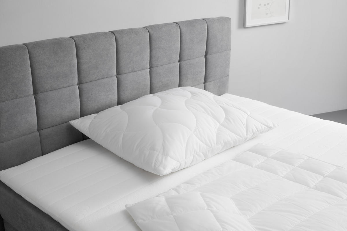 KOPFPOLSTER 70/90 cm   - Weiß, KONVENTIONELL, Textil (70/90cm) - FAN