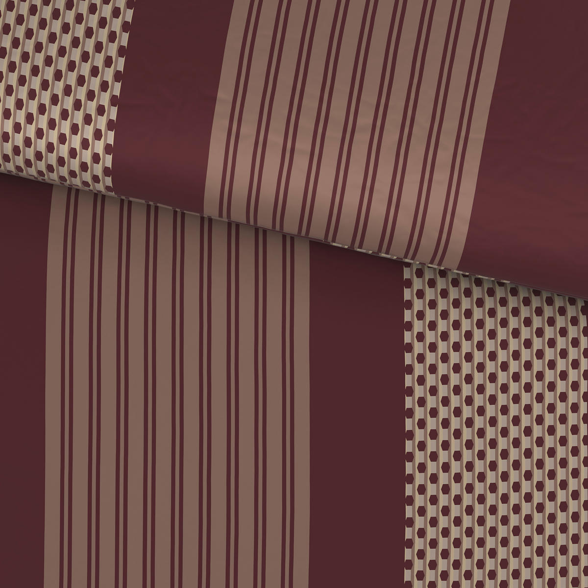 BETTWÄSCHE Satin 135/200 cm  - Kirschrot, Textil (135/200cm) - Dieter Knoll