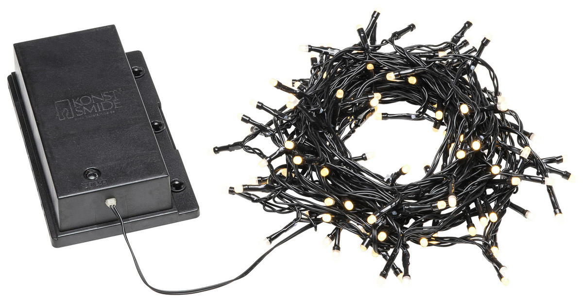 LICHTERKETTE 1240 cm  - Schwarz, KONVENTIONELL, Kunststoff (1240cm)