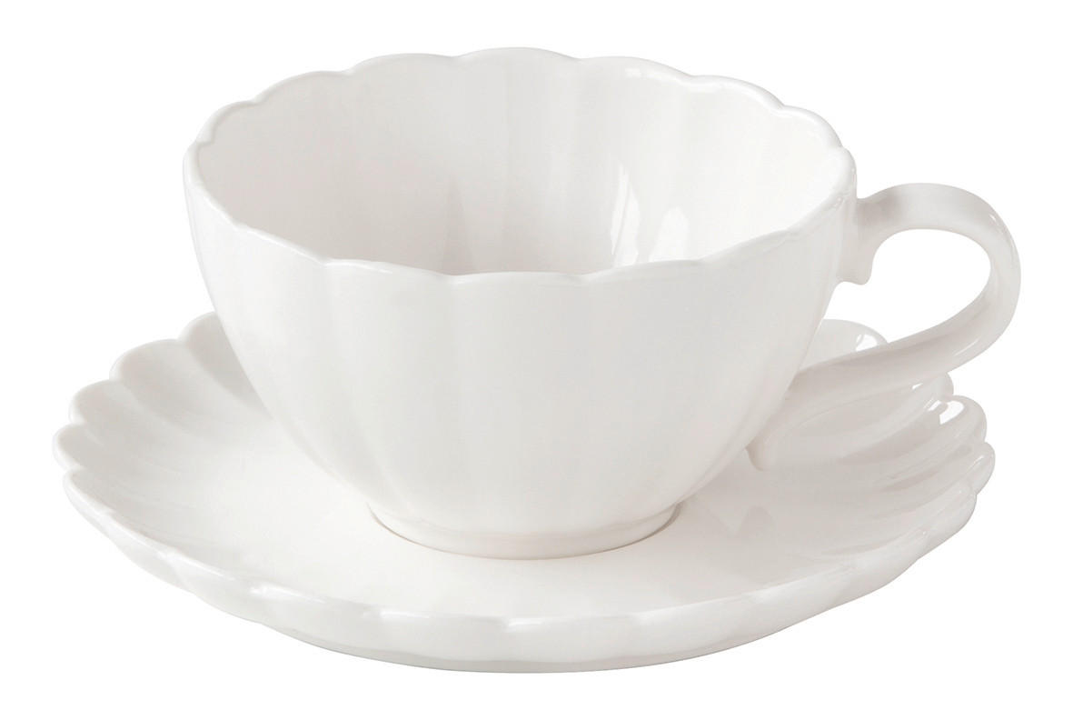 CSÉSZEKÉSZLET     - fehér, Romantik / Landhaus, kerámia (0,26kg) - Easy Life