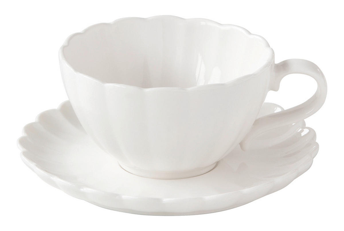 CSÉSZEKÉSZLET     - fehér, Romantik / Landhaus, kerámia (0,26kg) - Easy Life