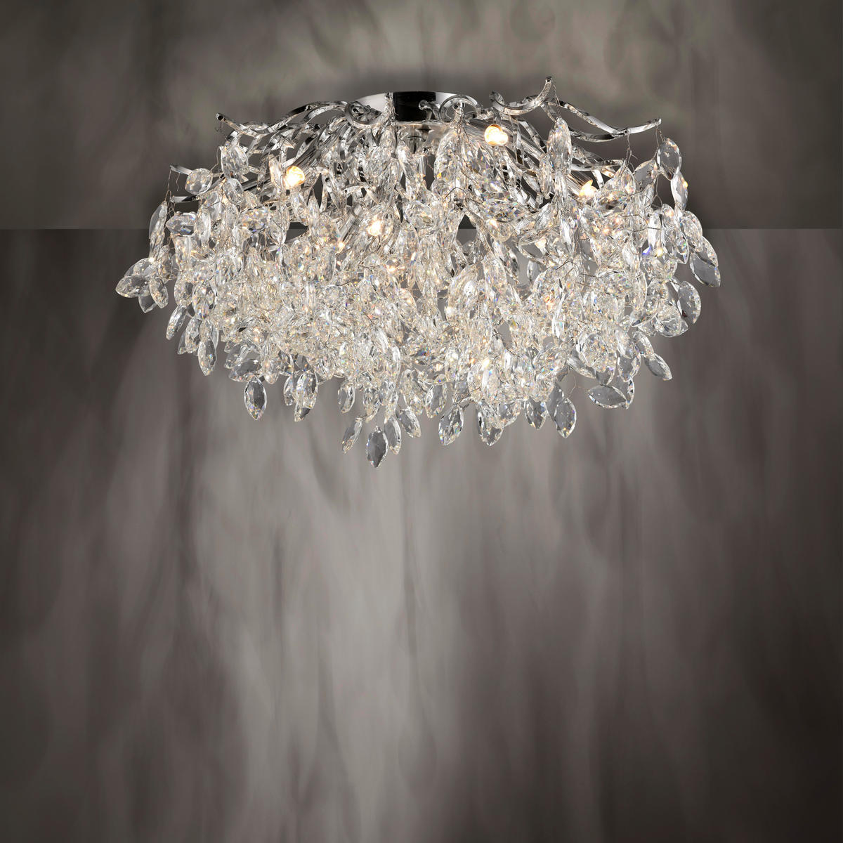 SVJETILJKA STROPNA Ricicle  - boje kroma, Design, metal/plastika (60/60/37cm)